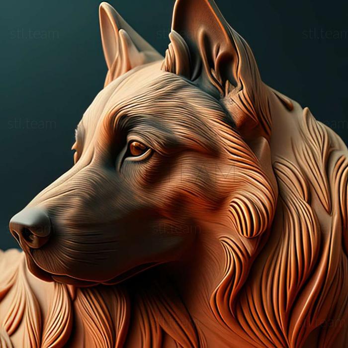 3D model Portuguese Shepherd dog (STL)